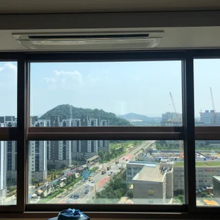 유리창청소 - 배곧 한라2차 (46평)