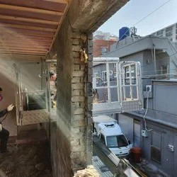 스카이차 부산 건물 외벽 및 인테리어 작업