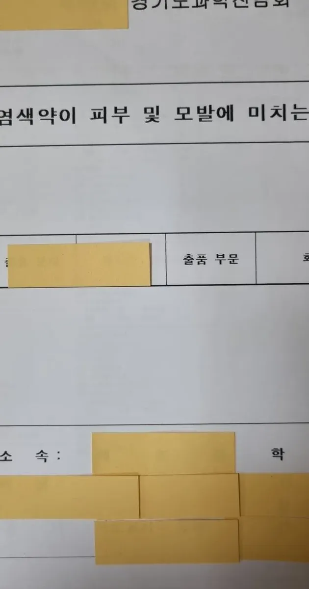 염색약이 피부 및 모발에 미치는 …