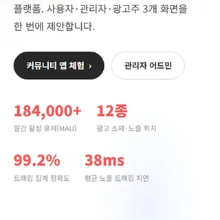 앱 커뮤니티+광고
