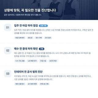 숨은 하자 더보는 더보다 진단