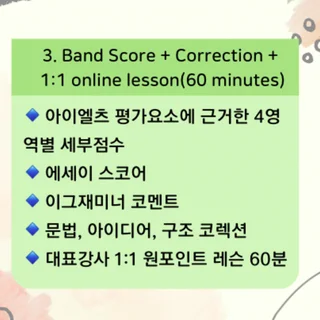 스피킹, 라이팅 첨삭