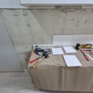 씽크대 타일 보수