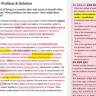 라이팅 첨삭본 예시