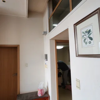 천정고 320 복층구조 부분 벽도배 현장