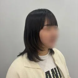 중단발 레이어드 c컬펌