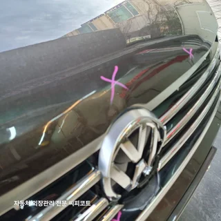 폭스바겐 cc 본넷/범퍼 판금 도색/그릴교환 