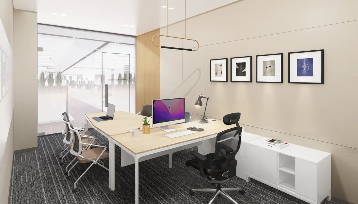 주)인텍플러스 오피스 실내컷 렌더링이미지 / (주)3D.IN - 숨고, 숨은고수