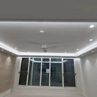 침산 화성파크 우물조명 간접등 실링팬 설치시공