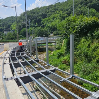 양산시청 관급 보행로 데크 공사