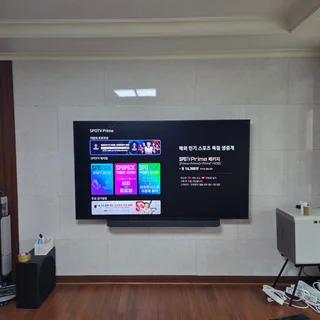 행복하세요~^^[신혼집 무타공 벽걸이 TV설치]