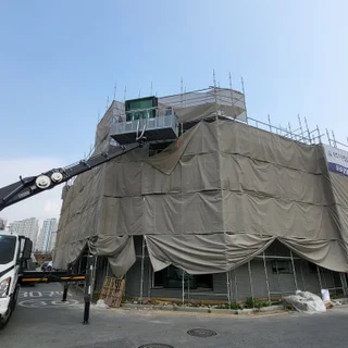 사다리차로 이사 불가능한곳 스카이차로 해결