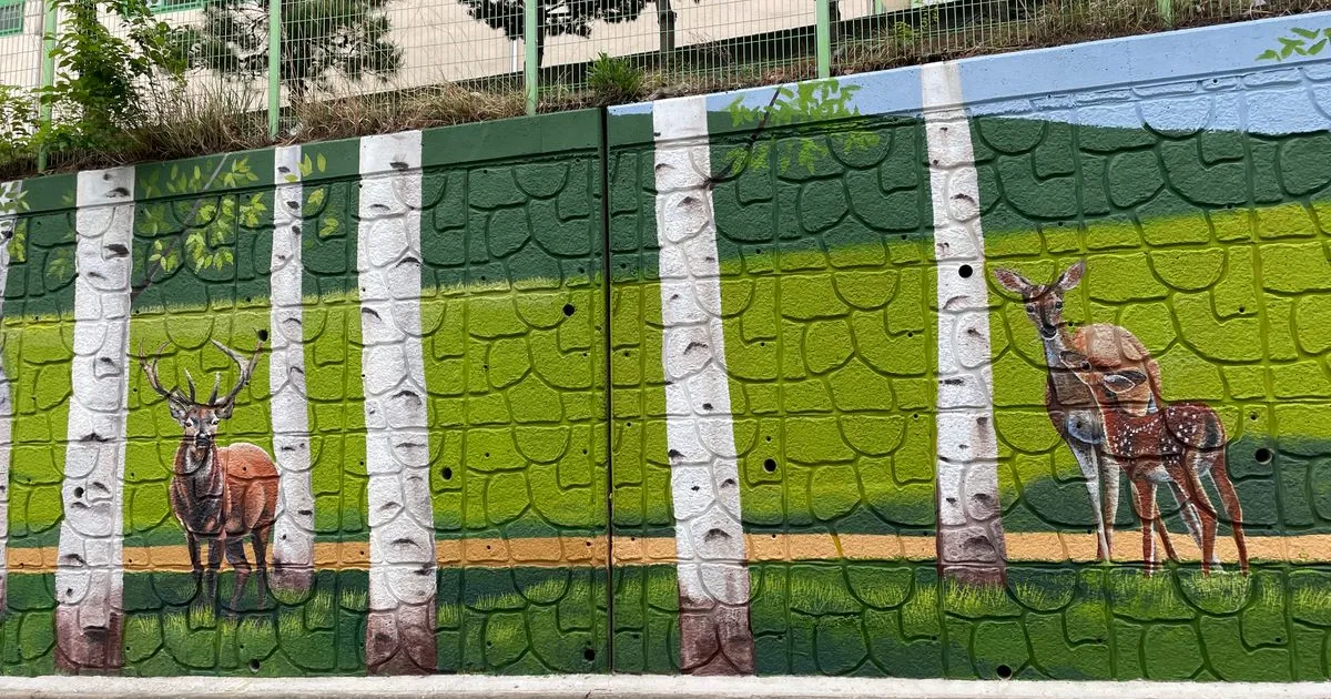 서창 대운초등학교 옆 외벽 / 포인트 - 숨고, 숨은고수 서창 대운초등학교 옆 외벽