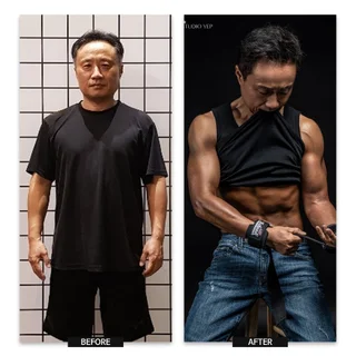 55세 나이 첫운동 바디프로필 촬영완료