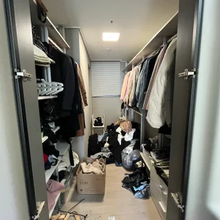 이사 후 옷정리 