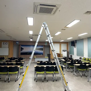 고창 기관 천장형 에어컨청소 현장 입니다.
