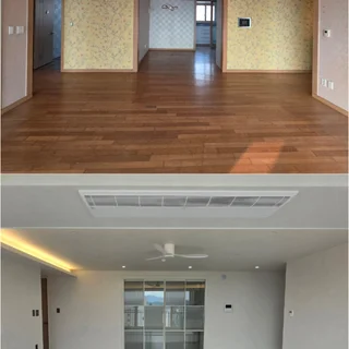 천안 쌍용동 현대6차 40평대 올리모델링,반려동물을 위한 펫도어와 개방감을 위한 폴딩도어