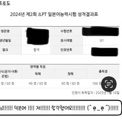 JLPT 합격(2024년도)