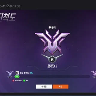 6개월 플래티넘 V -> 챔피언 V