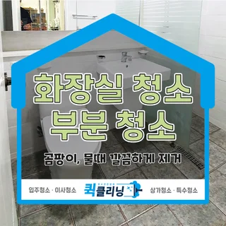 (화장실청소, 부분청소) 화장실 물때, 곰팡이 완벽제거