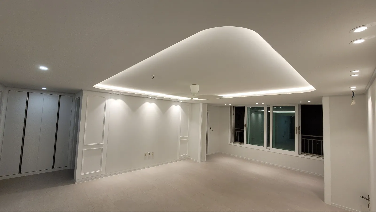 무몰딩 라운드 천장/실링팬 시공