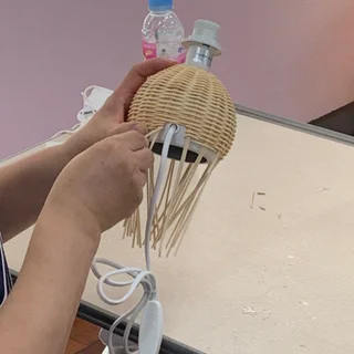 라탄 단스탠드 무드등
