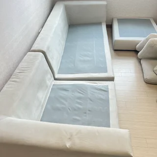 4인용 패브릭 쇼파 건식 및 습식 청소