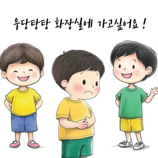 우당탕탕 화장실 동화 작업