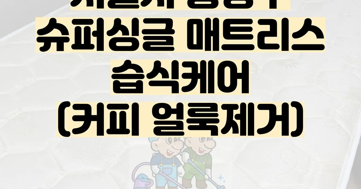 서울시 중랑구 슈퍼싱글 습식케어 (커피 얼룩제거) / 슈퍼브라더스 홈케어 서울점 - 숨고, 숨은고수 서울시 중랑구 슈퍼싱글 습식케어 (커피... 