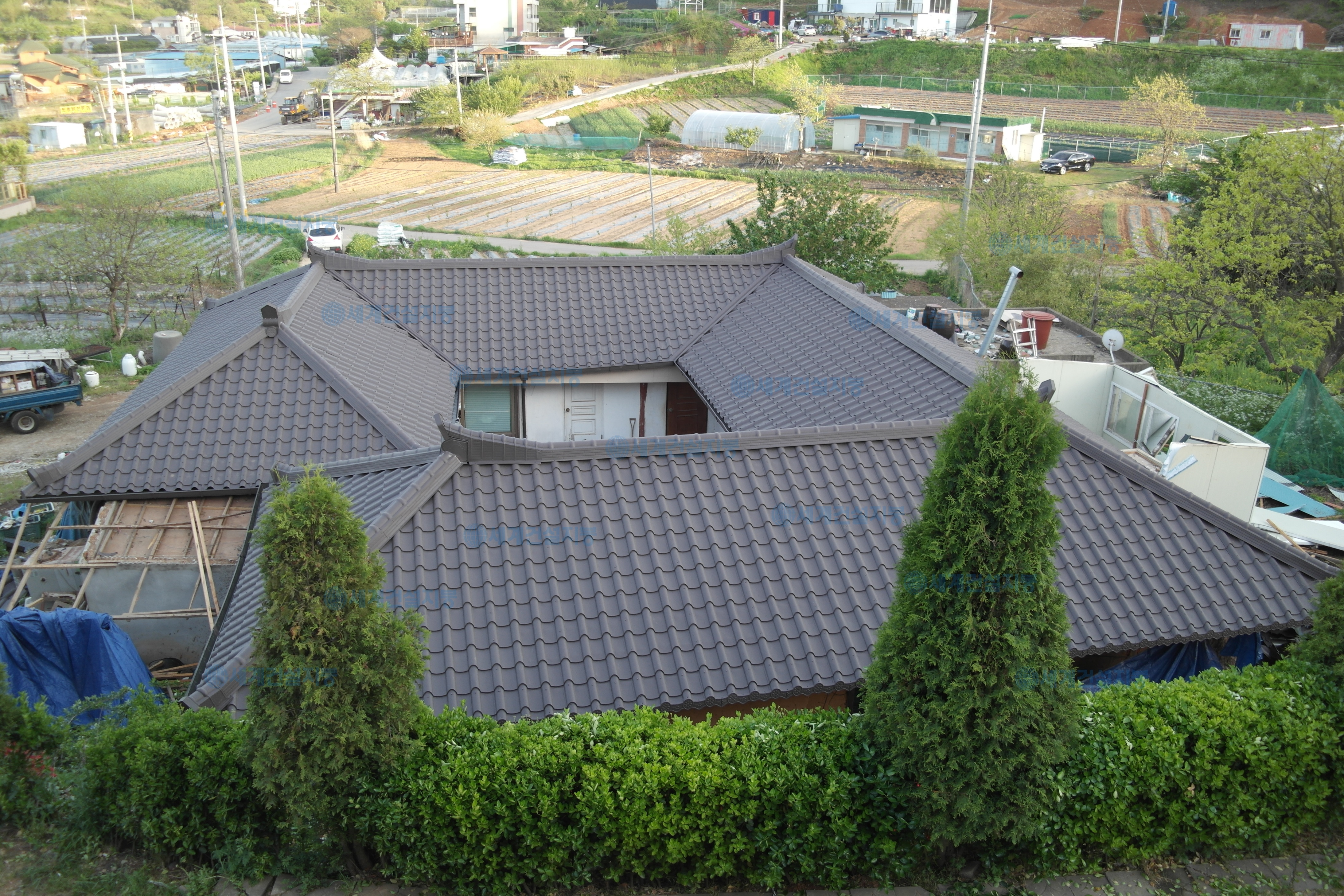 시골주택 지붕개량