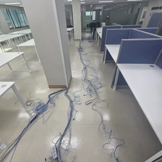 강남 사무실 이전작업(랜선재활용)