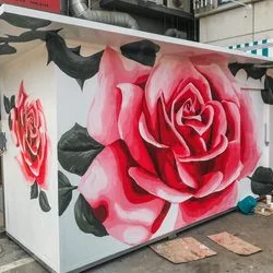 Signature Rose Mural