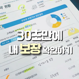 30초만에 내 보장 확인하기!