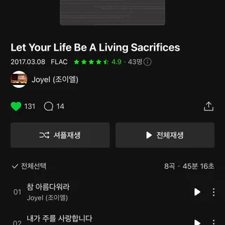 JoyEL 1집 앨범 작, 편곡 및 드럼 연주