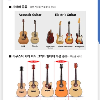기타 입문(기초) 과정 방문 레슨