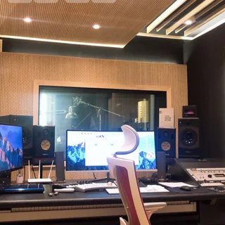 스튜디오 녹음 현장