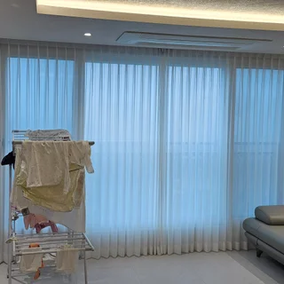 안산 레이크타운 푸르지오아파트 거실 속지겉지 안방겉지 작은방2 복도1 콤비 설치사진입니다.