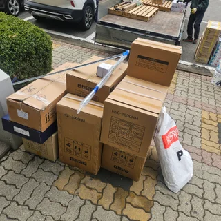 인테리어 아파트현장 타일양중작업