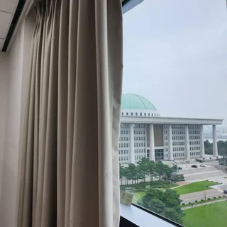 여의도 국회의사당 스튜디오 및 휴게실 암막커튼 시공