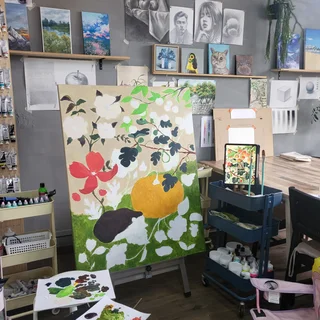 아크릴화 수업 50F