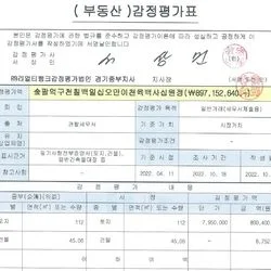 복합부동산(토지·건물) 상속세 절감 목적 감정평가