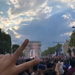 2018프랑스 월드컵 결승 후 샹젤리제 거리