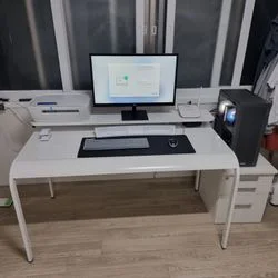 책상조립, 컴퓨터,프린터 설치&간단한 선정리