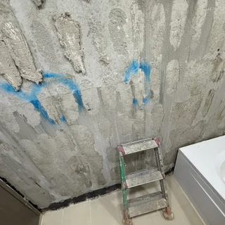한 벽면 전체 재시공