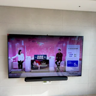 65인치 무타공/사운드바/선정리/선숨김