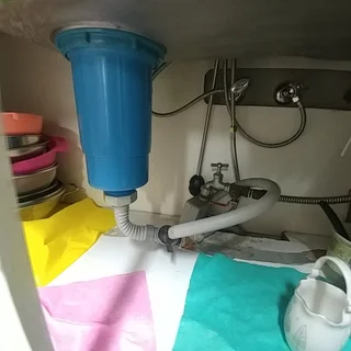 싱크대 배수통 교체시공
