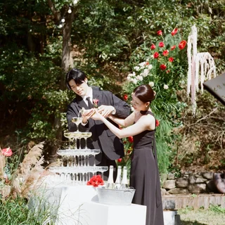 야외 웨딩 서브스냅