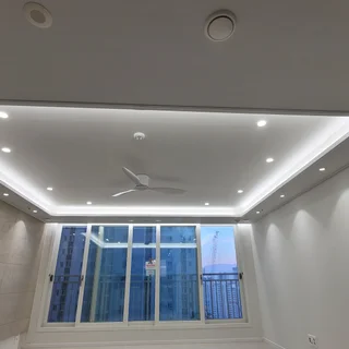 침산 화성파크 우물조명 간접등 실링팬 설치시공
