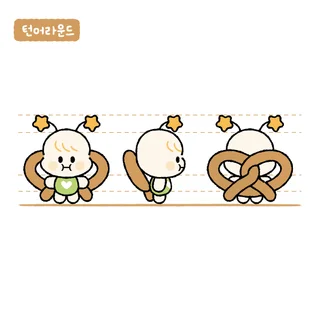 프레즐 빵 브랜드 캐릭터 디자인_1