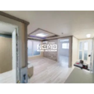 벽면 전체 도배 (투룸) 